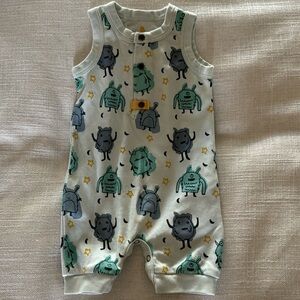 Finn + Emma Organic Cotton Monster Romper